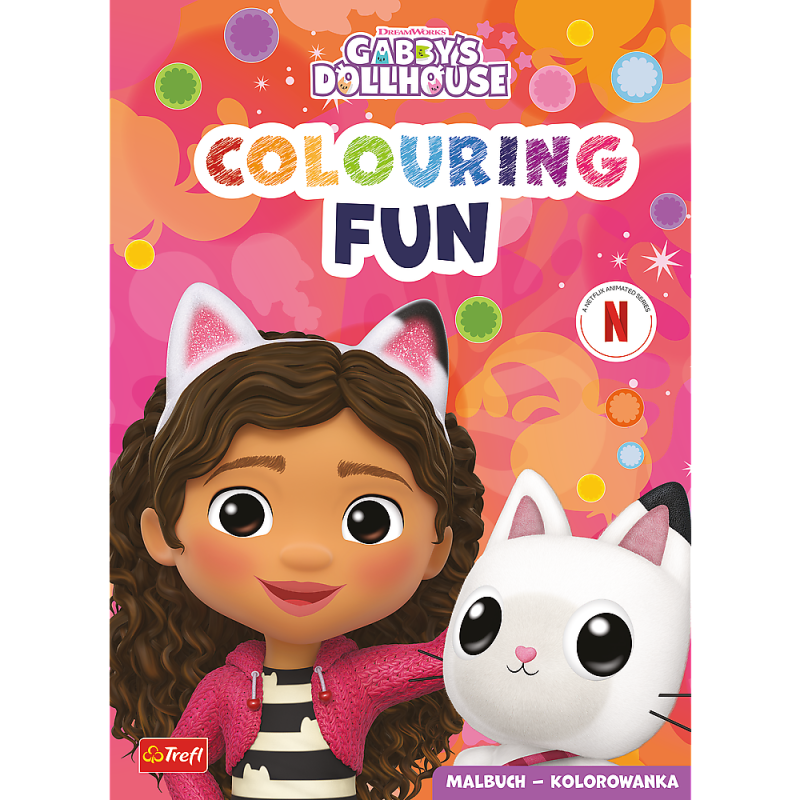 KSIĄŻECZKA TREFL GABBYS DOLLHOUSE KOLOROWANKA