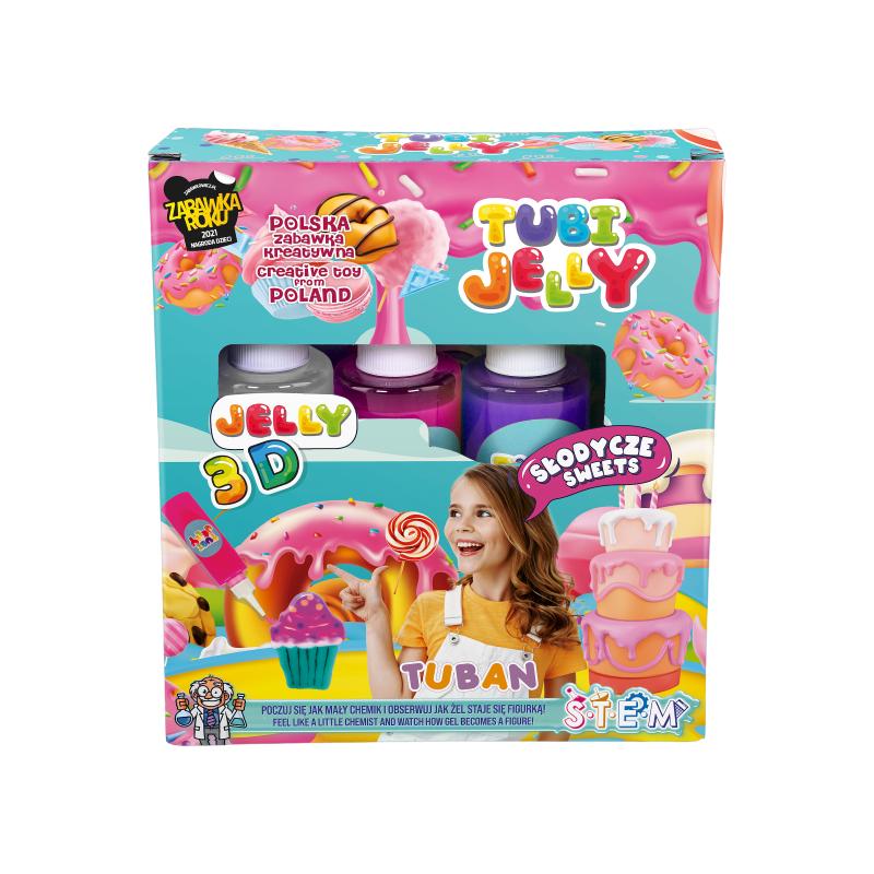 ZESTAW TUBI JELLY 3 KOLORY - SŁODYCZE