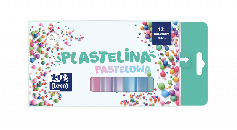 PLASTELINA 12 OXFORD PASTEL 200G