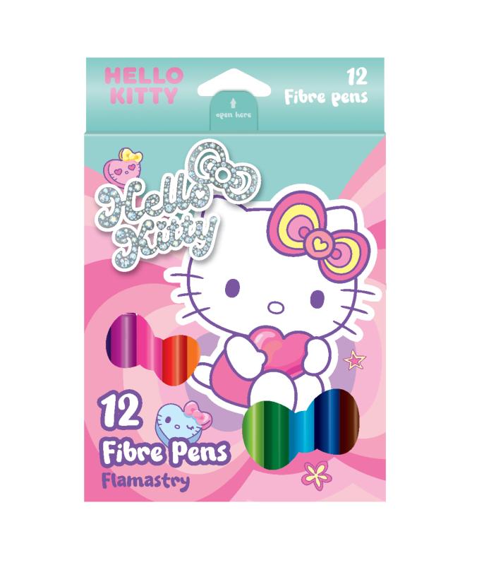 FLAMASTRY 12 KOLORÓW - PINK 1 HELLO KITTY