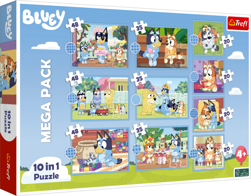 PUZZLE 10W1 TREFL BLUEY