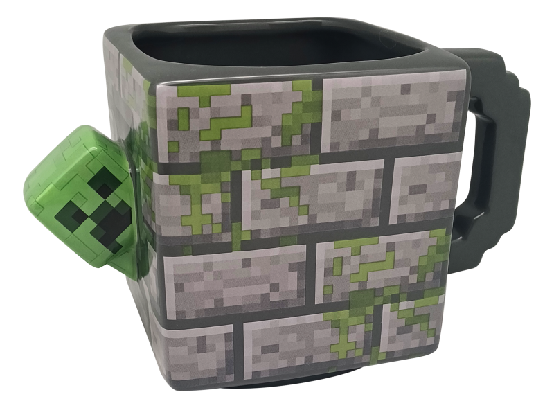 KUBEK 3D CERAMICZNY MINECRAFT