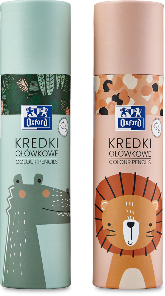 KREDKI 24+2 OŁÓWKOWE OXFORD KIDS TUBA