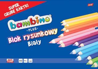 BLOK RYSUNKOWY A3 20K BAMBINO PLUS 100G STANDARD