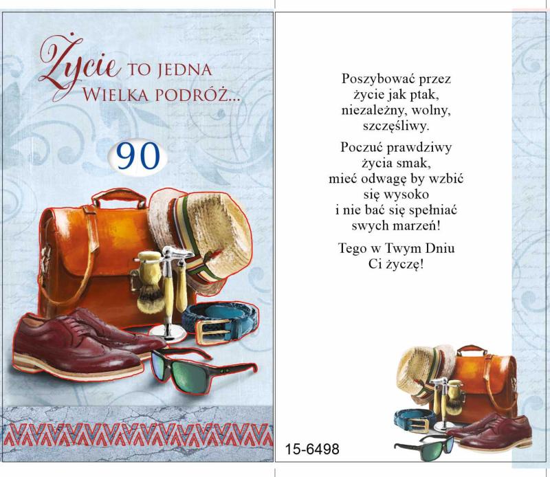 KARNET URODZINY MĘSKI