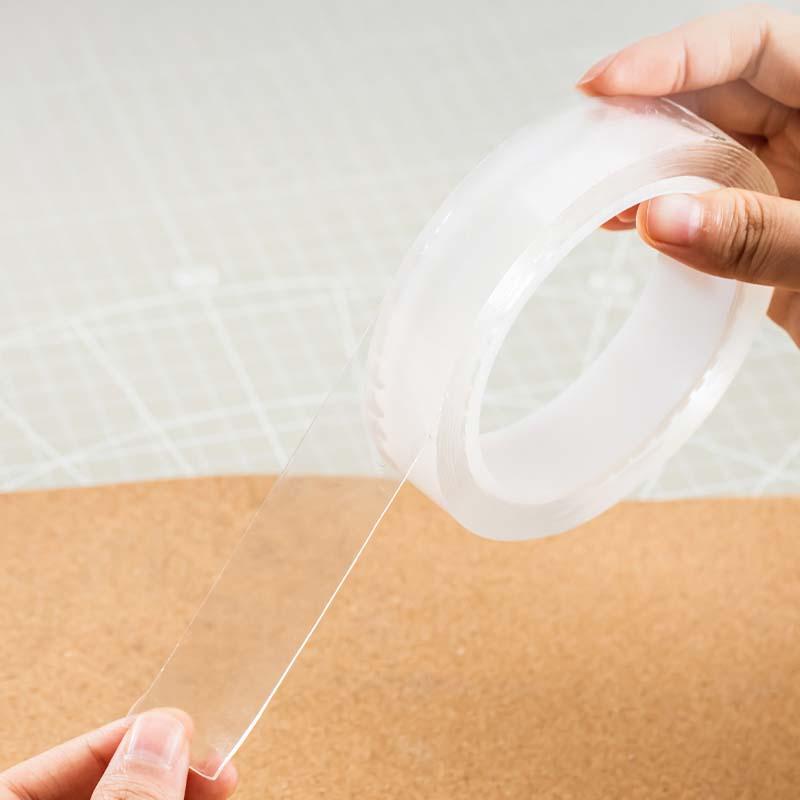 TAŚMA DWUSTRONNA WIELOFUNKCYJNA TRANSPARENTNA 1MM*24MM*1M DELI