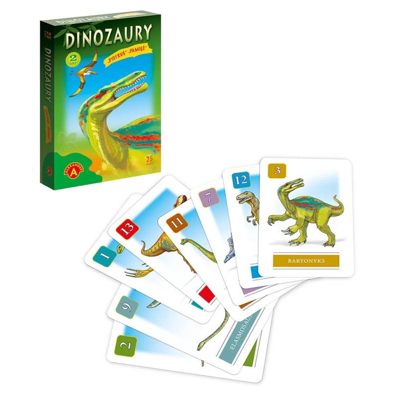 KARTY PIOTRUŚ+PAMIĘĆ-DINOZAURY