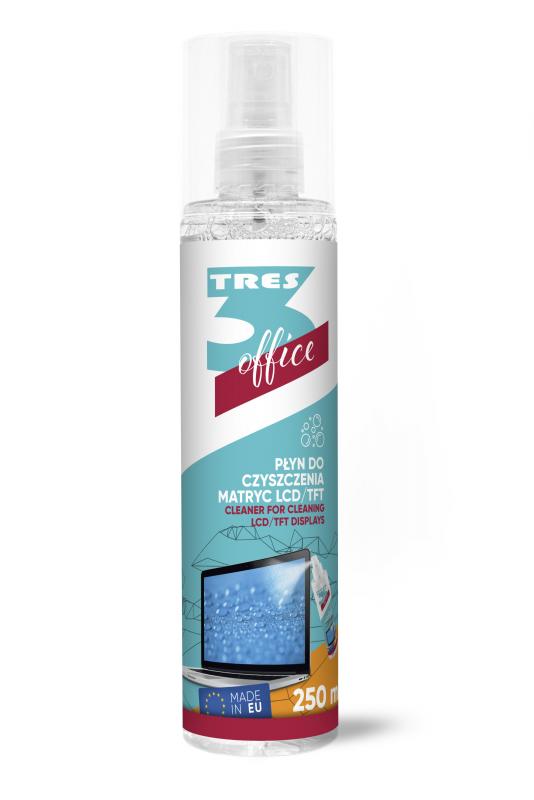 PŁYN DO CZYSZCZENIA MATRYC 250ML LCD/TFT Z MIKROFIBRĄ