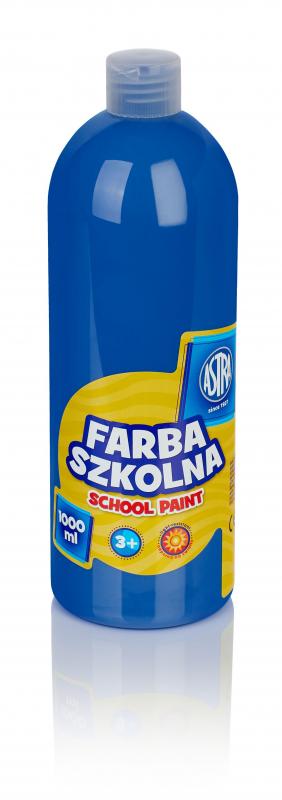 FARBA SZKOLNA ASTRA 1000ML CIEMNONIEBIESKA