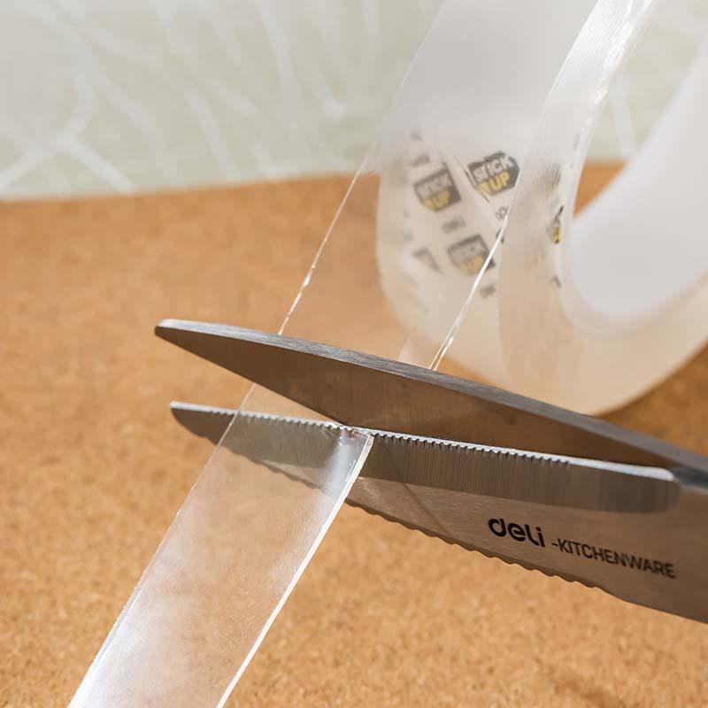TAŚMA DWUSTRONNA WIELOFUNKCYJNA TRANSPARENTNA 1MM*24MM*1M DELI