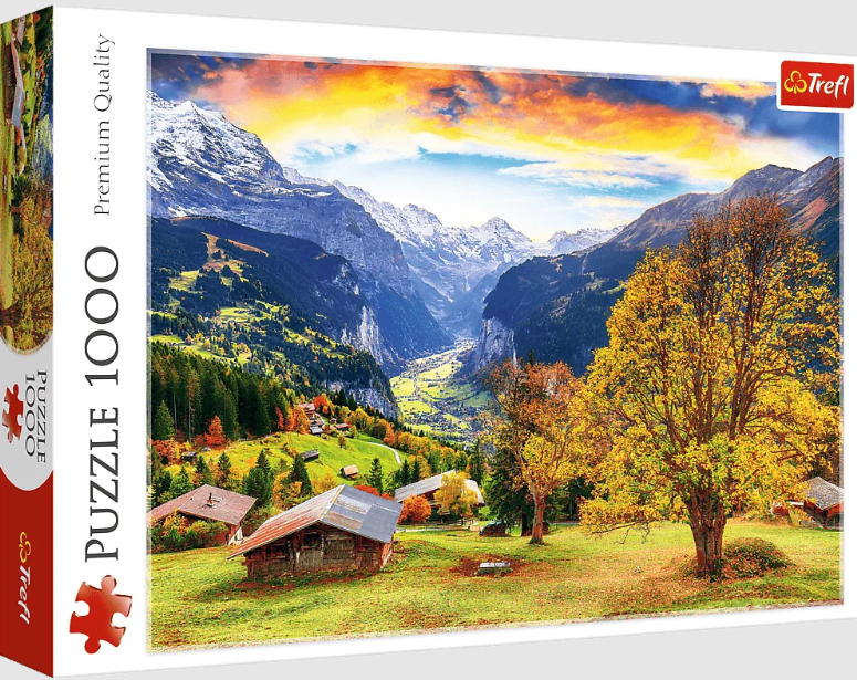 PUZZLE 1000 TREFL MALOWNICZA ALPEJSKA WIOSKA