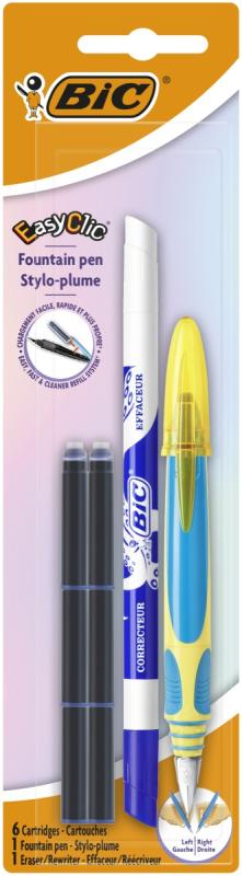 DŁUGOPIS BIC EASY CLIC STANDARD BL1+6W+1W