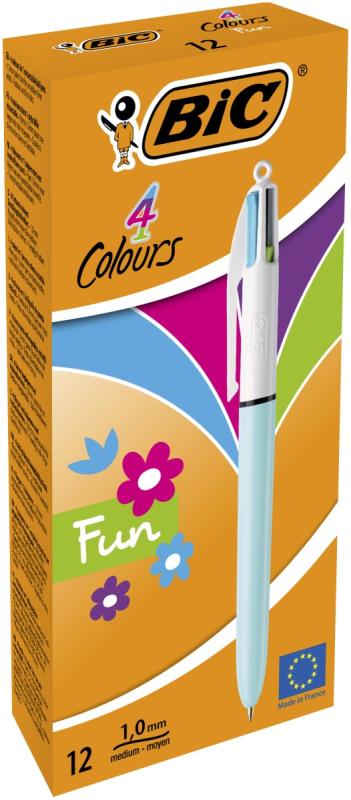 DŁUGOPIS BIC 4 KOLORY FASHION A12