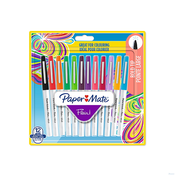 MARKER 12 SZT PAPERMATE FLAIR BOLD