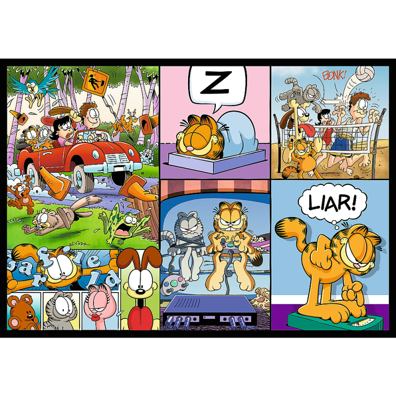 PUZZLE 4X250 TREFL GARFIELD NIE LUBI PONIEDZIAŁKÓW