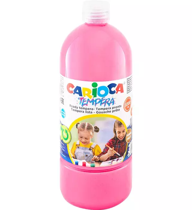 FARBA TEMPERA 1000ML RÓŻOWA CARIOCA (40430/09)