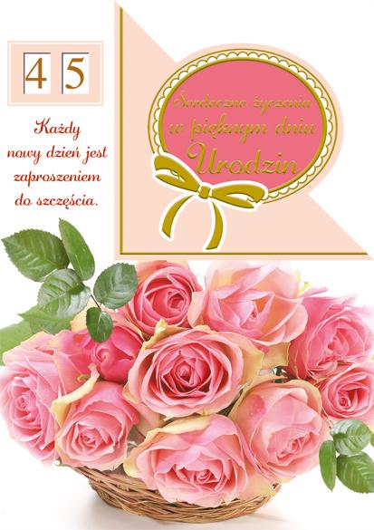LAURKA B6W POLMAK WYCINANA URODZINY PRZESUWANE