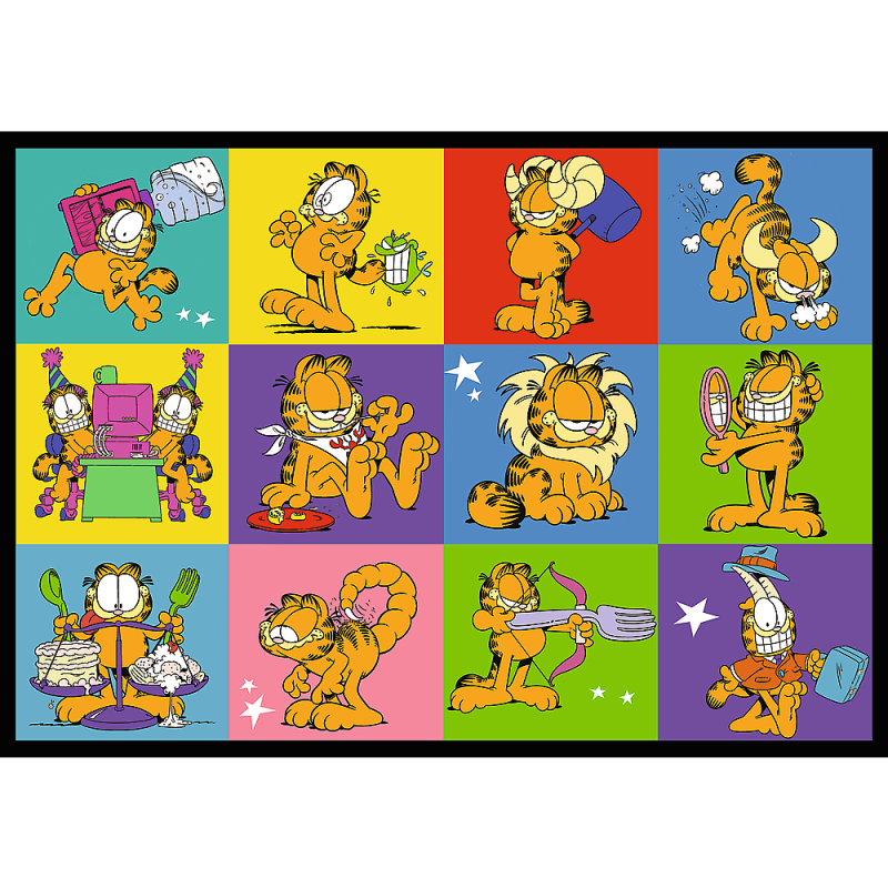 PUZZLE 4X250 TREFL GARFIELD NIE LUBI PONIEDZIAŁKÓW