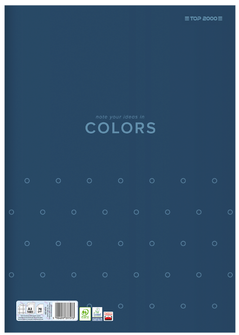 PAPIER KANCELARYJNY A3/100 # TOPCOLORS 70G NIE