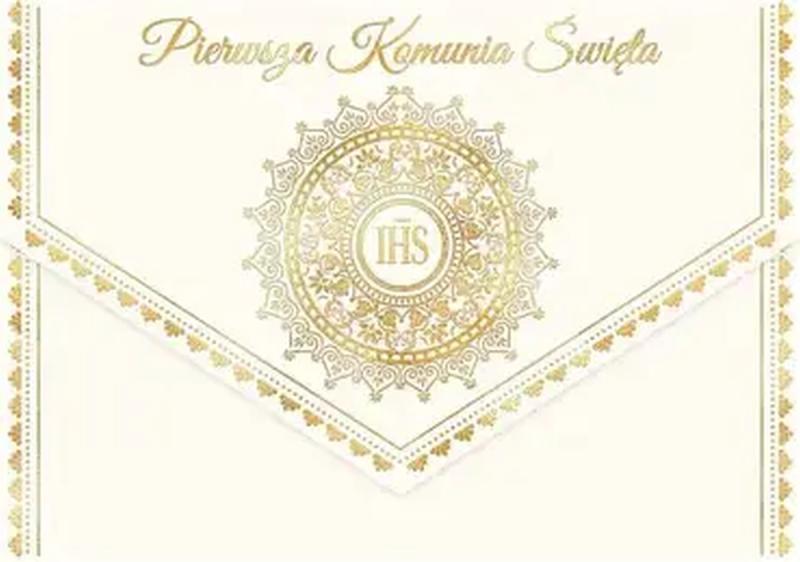KARNET A5 KOMUNIA KOPERTA IHS
