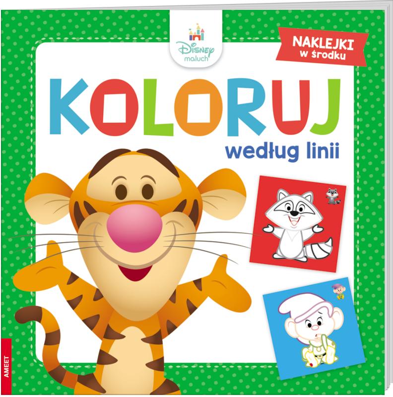 KSIĄŻECZKA DISNEY MALUCH. KOLORUJ WEDŁUG LINII