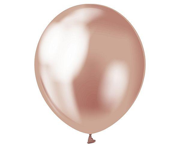 BALONY BEAUTY&CHARM PLATYNOWE RÓŻOWO-ZŁOTE 12' A'7