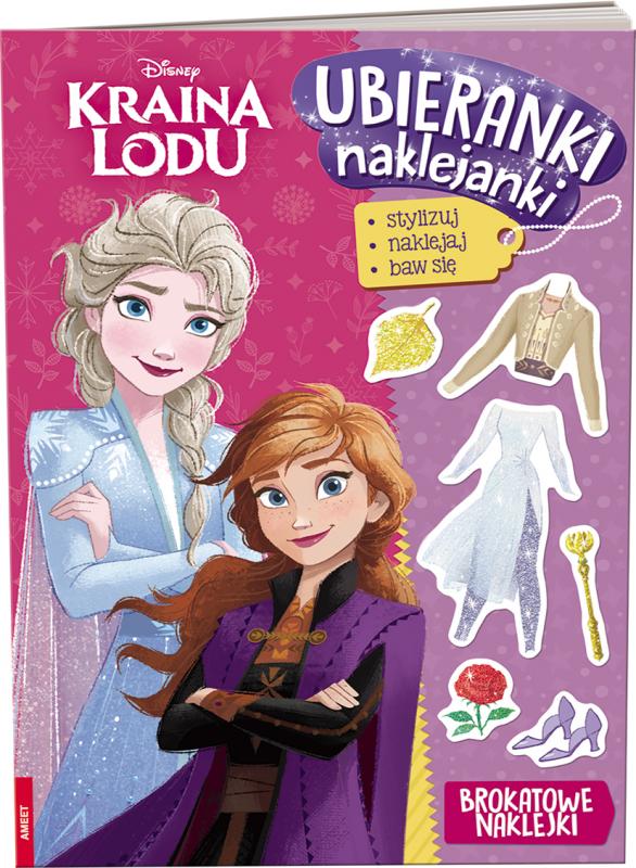KSIĄŻECZKA KRAINA LODU. UBIERANKI NAKLEJANKI