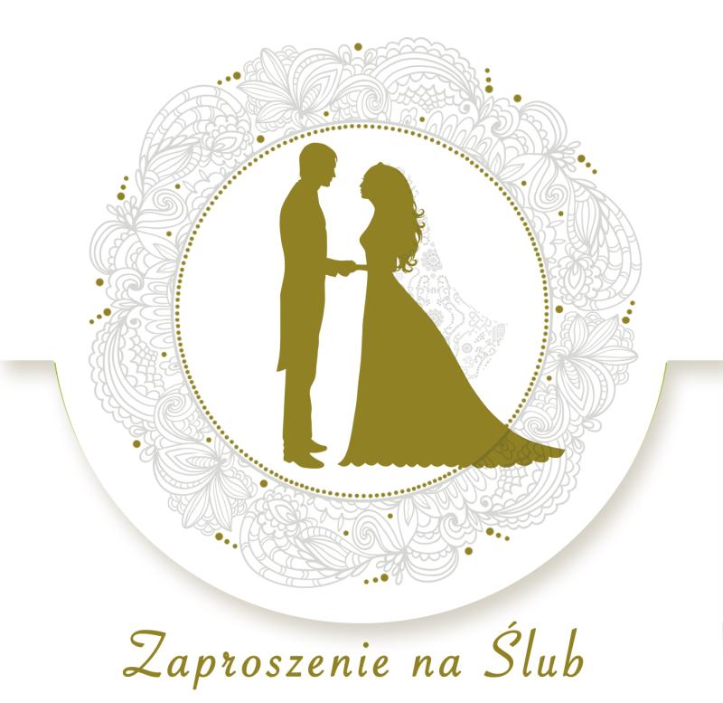 ZAPROSZENIE KWADRAT POLMAK ŚLUB