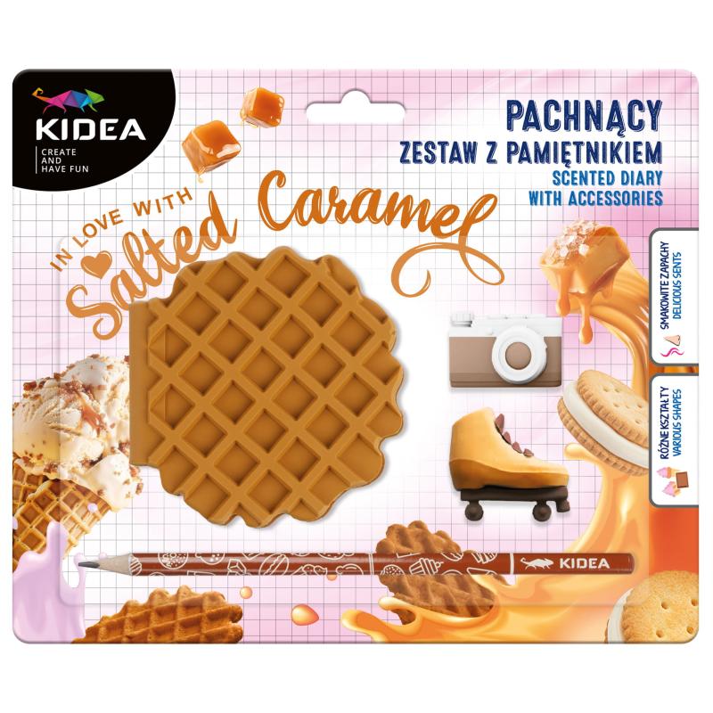 PAMIĘTNIK Z AKCESORIAMI PACHNĄCY SŁONY KARMEL KIDEA