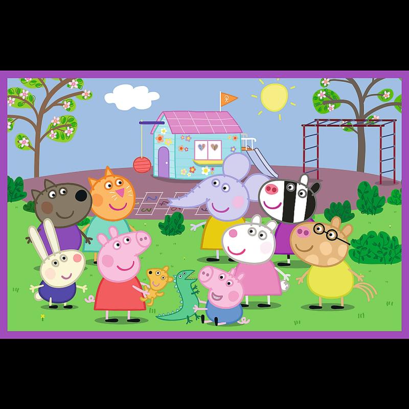 PUZZLE 2X24 TREFL PEPPA NA PLACU ZABAW
