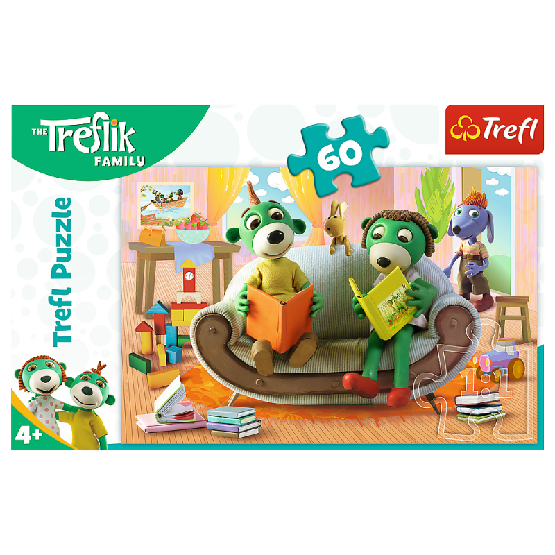 PUZZLE 60 TREFL WSPÓLNE CZYTANIE KSIĄŻEK BANER