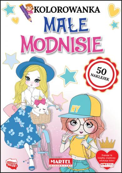 KSIĄŻECZKA KOLOROWANKA MAŁE MODNISIE Z NAKLEJKAMI