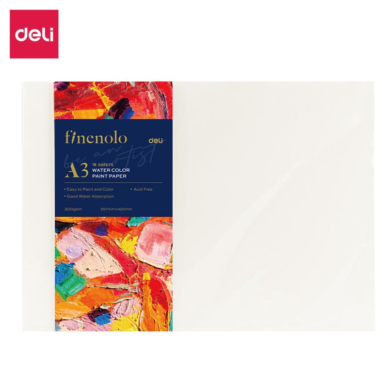 PAPIER AKWARELOWY A3 FINENOLO 300G 16SZT BIAŁY DELI