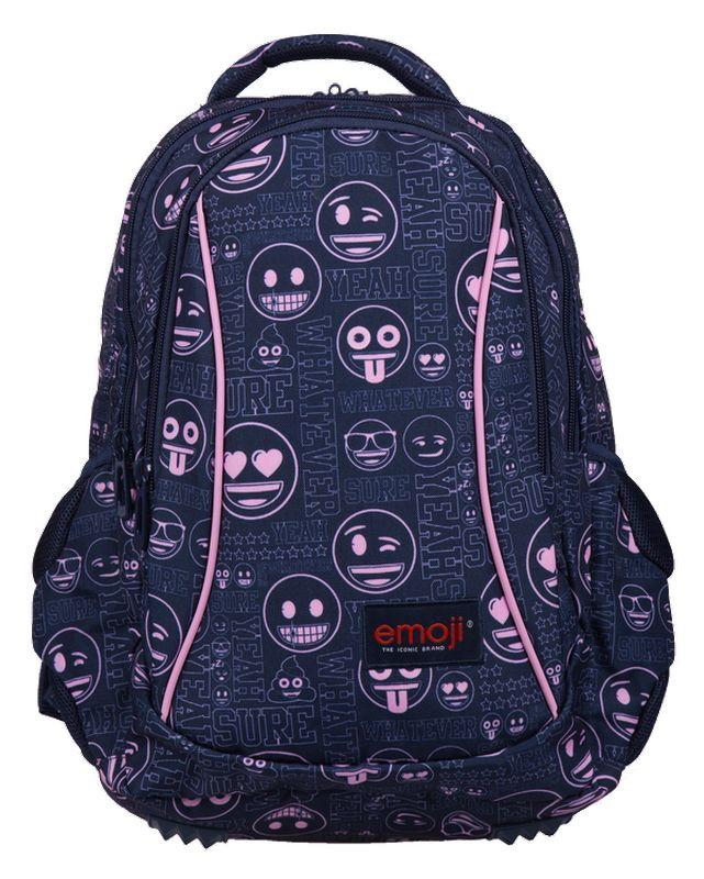 PLECAK 3-KOMOROWY BP-26 EMOJI PINK CABJ