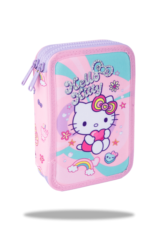 PIÓRNIK PODWÓJNY Z WYPOSAŻENIEM JUMPER 2 - PINK 1 HELLO KITTY