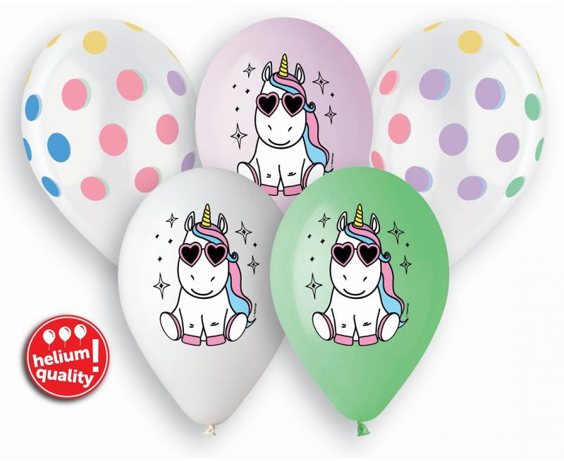 BALONY PREMIUM HEL WESOŁY JEDNOROŻEC 13' A'5