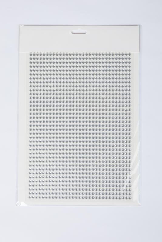 DŻETY SAMOPRZYLEPNE SREBRNE 5MM