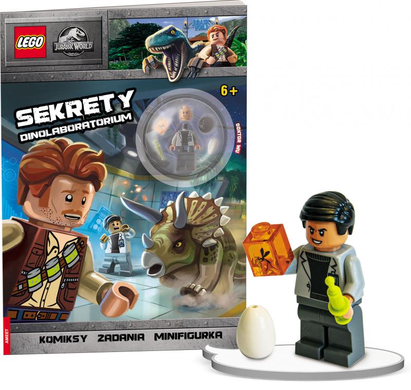 KSIĄŻECZKA LEGO JURASSIC WORLD. SEKRETY DINOLABORATORIUM