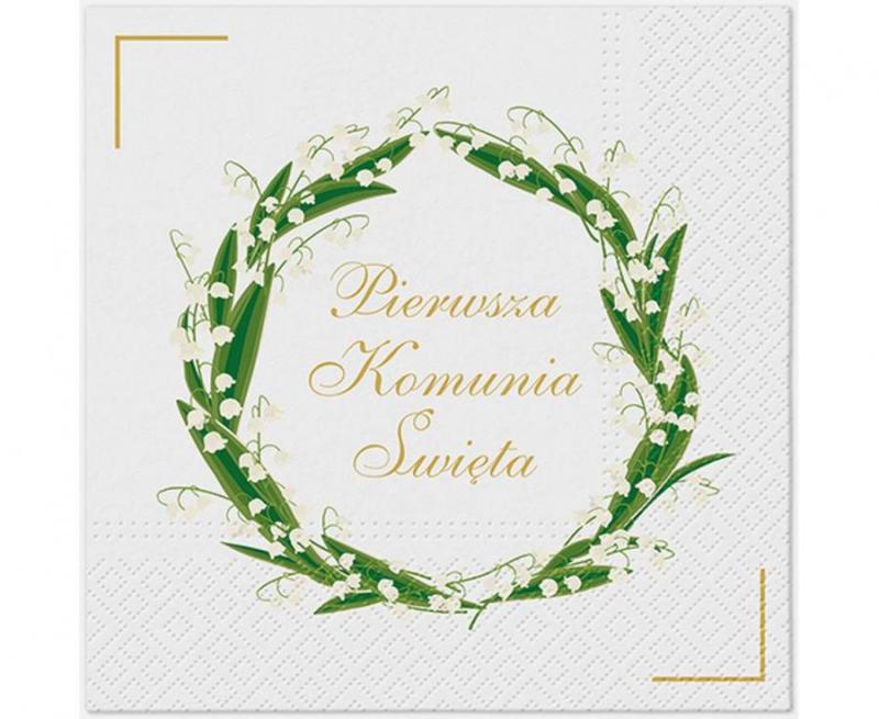 SERWETKI PAPIEROWE PAW I KOMUNIA ŚWIĘTA