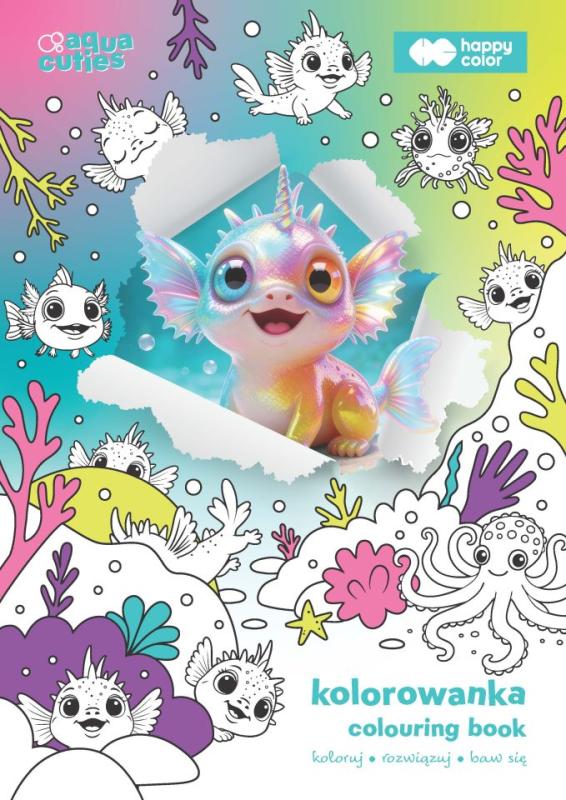 KSIĄŻECZKA KOLOROWANKA AQUA CUTIES A4/16 GDD