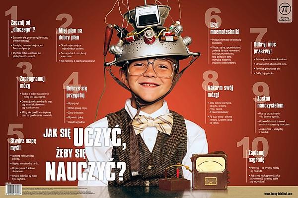 PODKŁAD NA BIURKO JAK SIĘ UCZYĆ 55X36,5 YOUNG INTELLECT