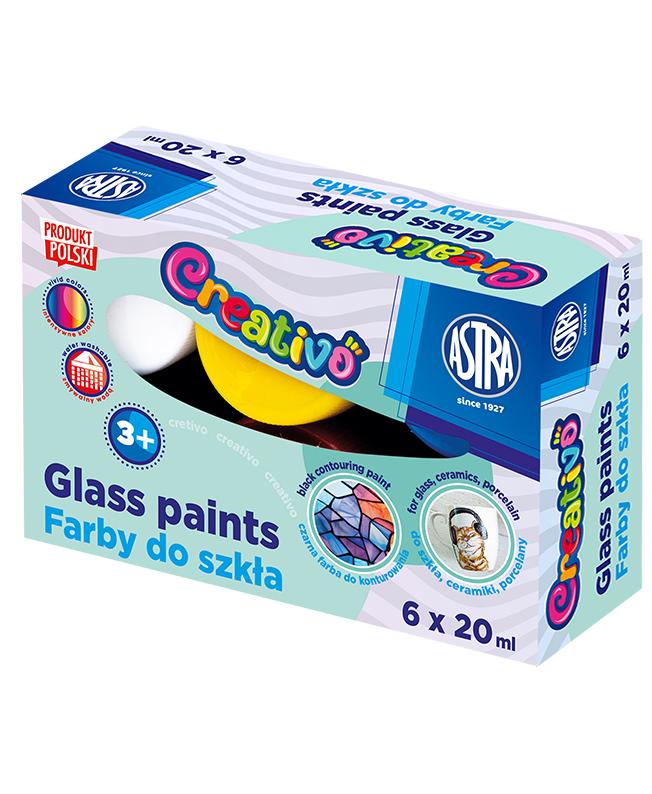 FARBY DO SZKŁA ASTRAFUN 6 KOL X 20 ml