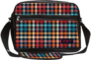 TORBA NA RAMIĘ STREET CHEQUERED PATTERN 7 SB-02