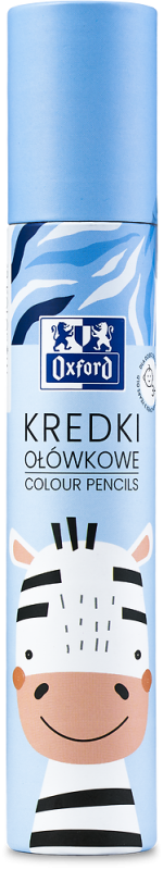 KREDKI 12 OŁÓWKOWE OXFORD KIDS TUBA