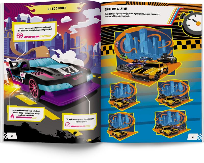 KSIĄŻECZKA MATTEL HOT WHEELS. SZYBKI JAK BŁYSKAWICA!