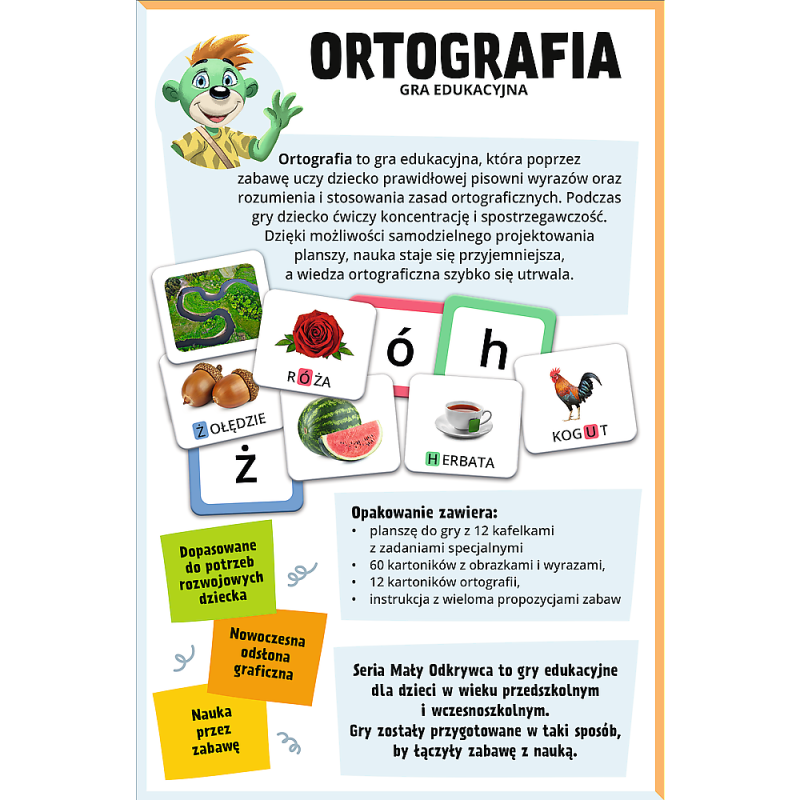 GRA TREFL ORTOGRAFIA MAŁY ODKRYWCA