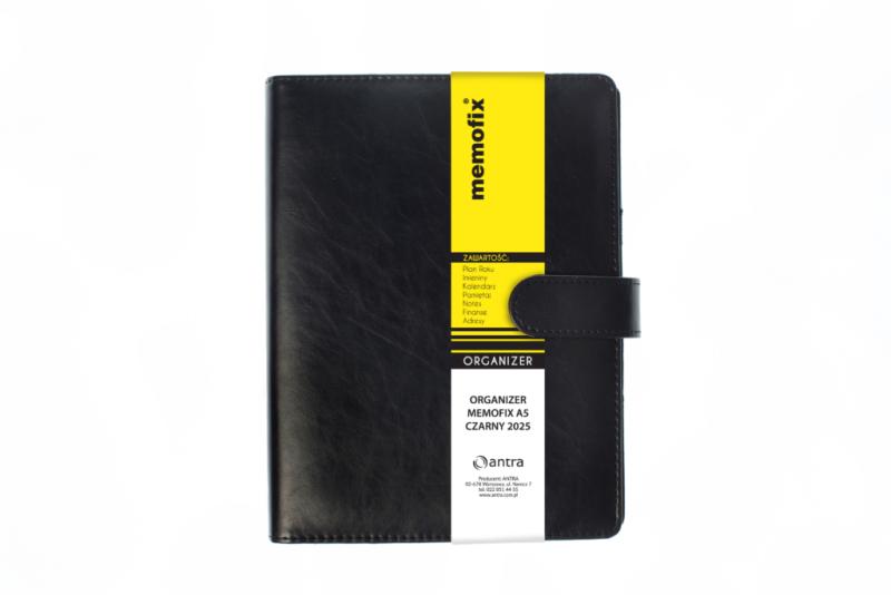 ORGANIZER A5 MEMOFIX CZARNY