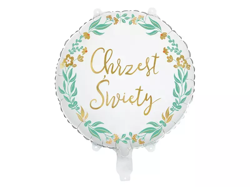 BALON FOLIOWY CHRZEST ŚWIĘTY 45CM MIX