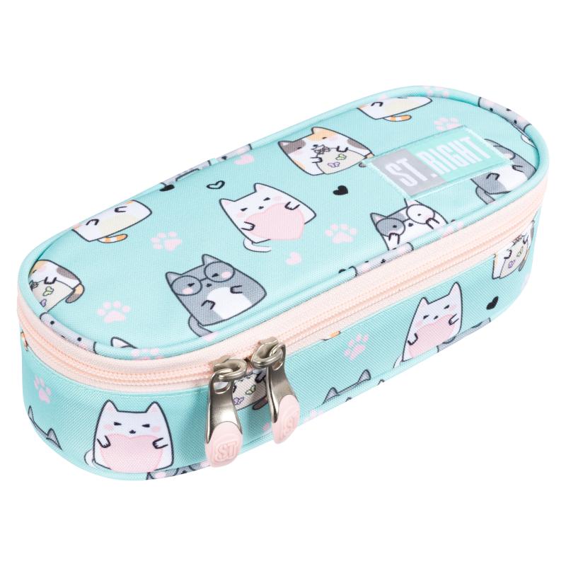 PIÓRNIK SASZETKA Z KLAPKĄ CHARMING CATS STRIGHT PC-01