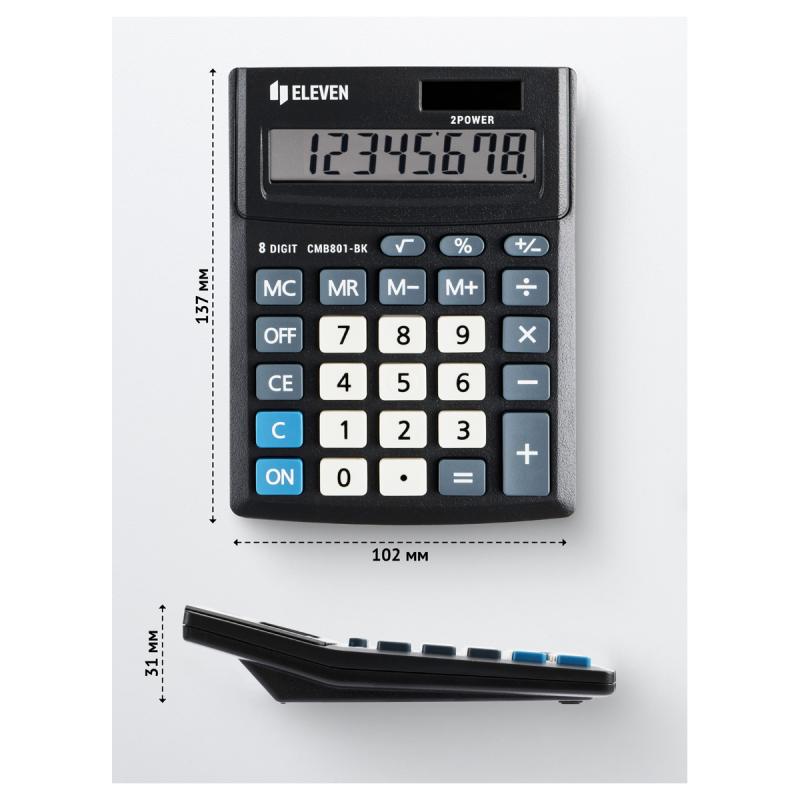 KALKULATOR ELEVEN CMB801-BK BIUR.